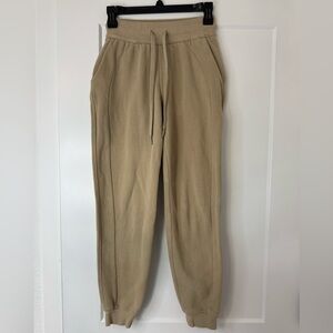 Lululemon Scuba Beige Drawstring Jogger